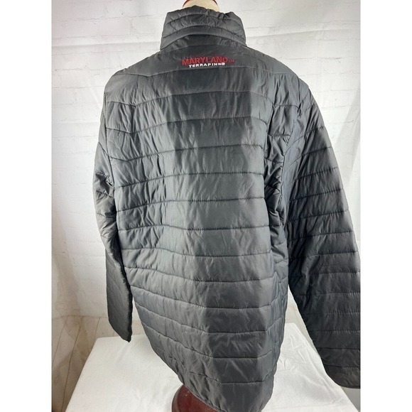 Campus Collection Maryland Terrapins Womens XL Lightweight Puffer Jacket Black - Picture 2 of 3